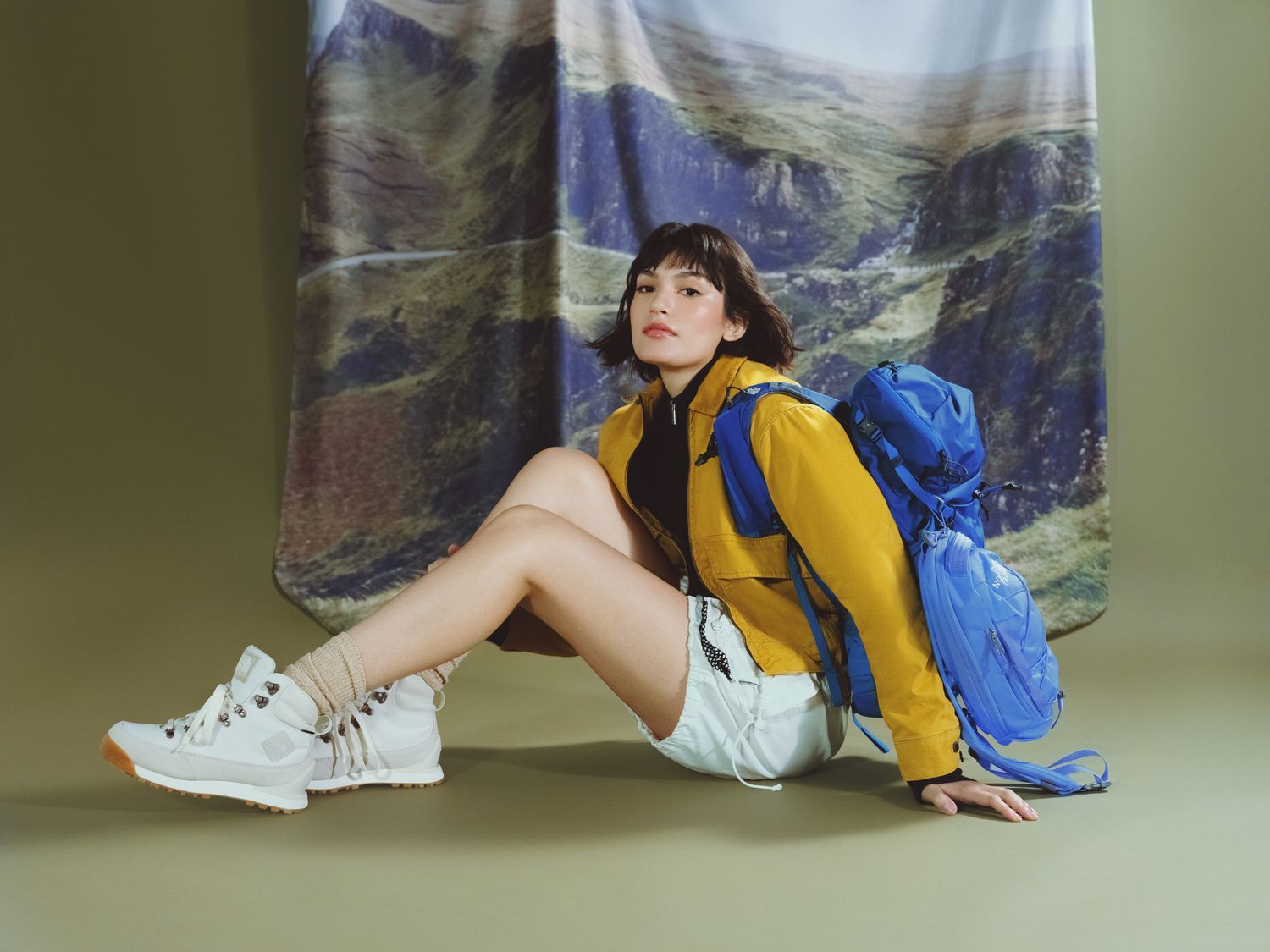 Yellow Jacket and White Shorts for Versatile Hiking — Athletic Hiking Outfits 2027