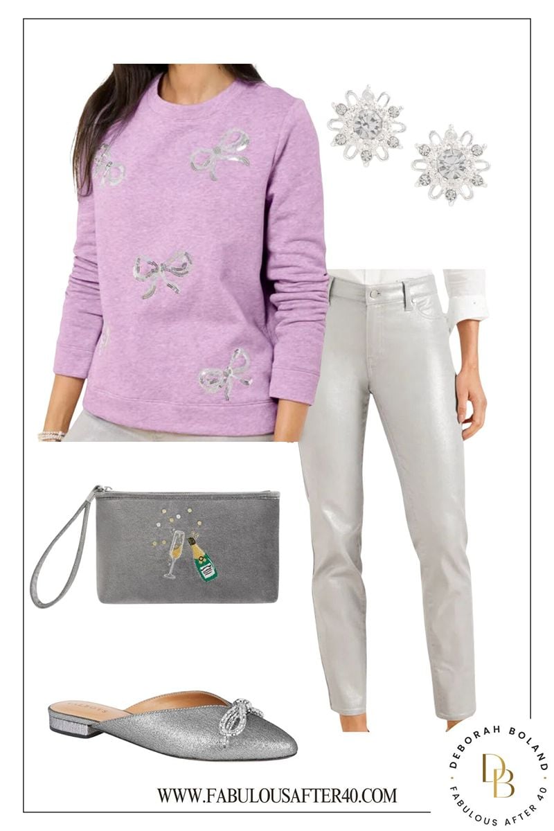 Sequined Bows: Playful Casual Style for New Year's Eve Sequined Bows: Playful Casual Style for New Year's Eve — Casual New Years Eve Outfits 2027