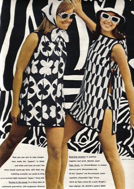 Monochrome Shift Dresses with Graphic Prints — Mod Outfits 2027