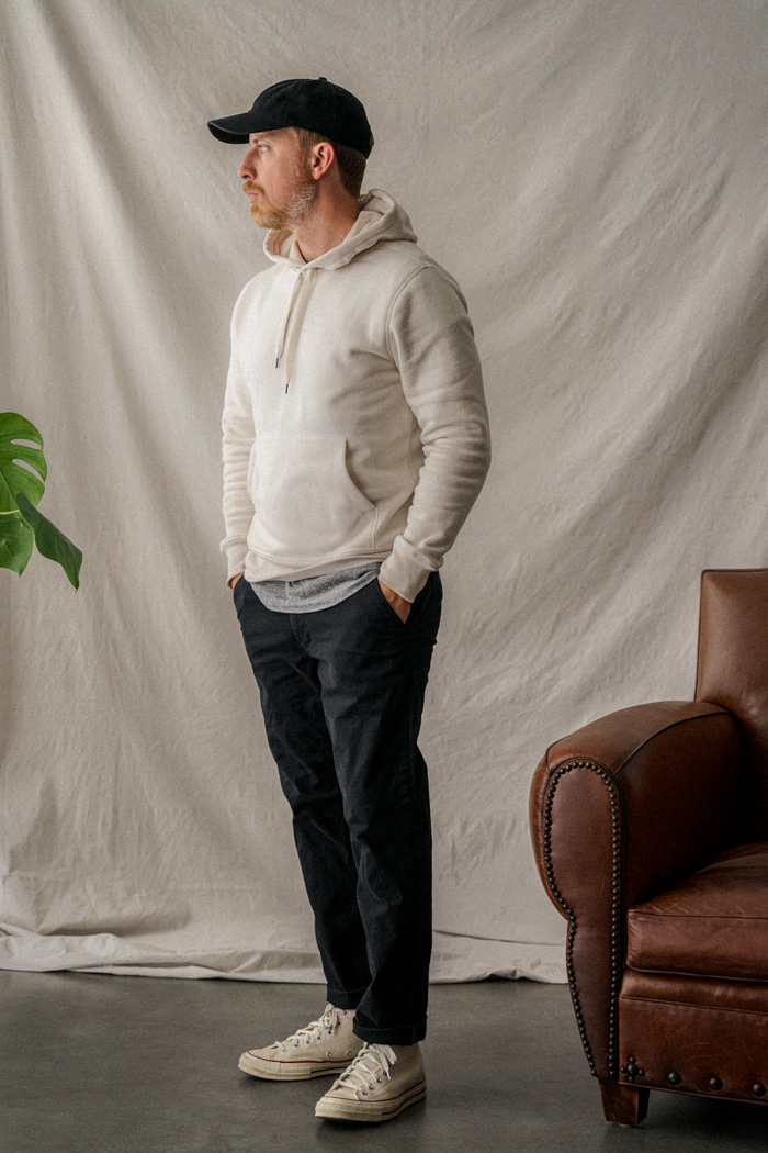 Cozy Cream Hoodie and Grey Tee for Casual Comfort — Minimalist Outfits 2027