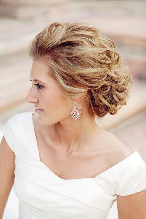 Voluminous Blonde Rolled Updo — Beach Wedding Hair 2027