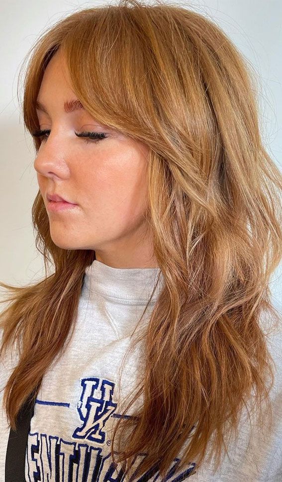 Copper With Blonde Highlights Visual Idea — Evolved Shag 2027