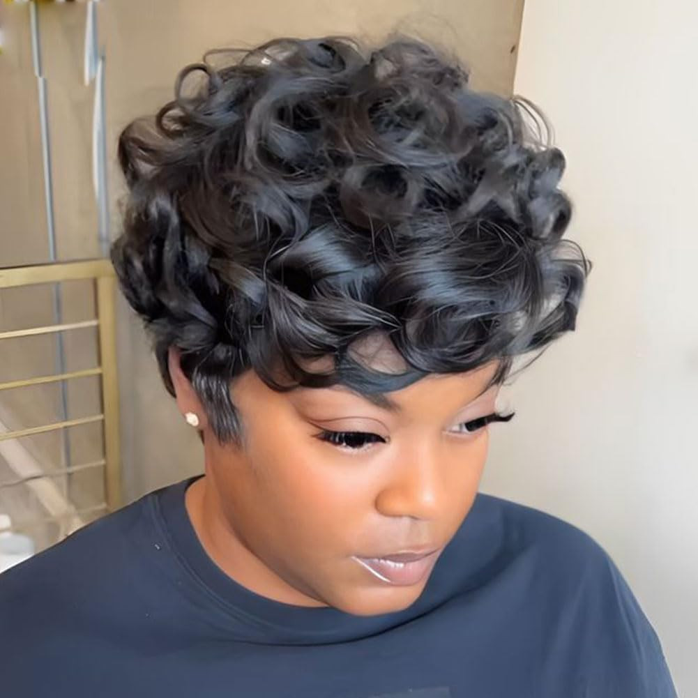 Pixie with Defined Bouncy Curls — Pixie 2027 for Natural Hair