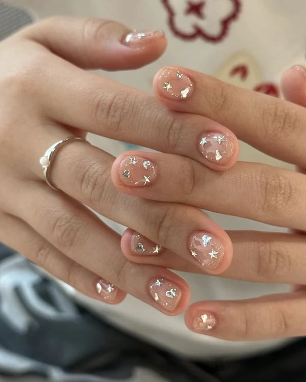 Glitter Glossy Visual Idea Glitter Glossy Visual Idea — Soft Girl Nails 2027
