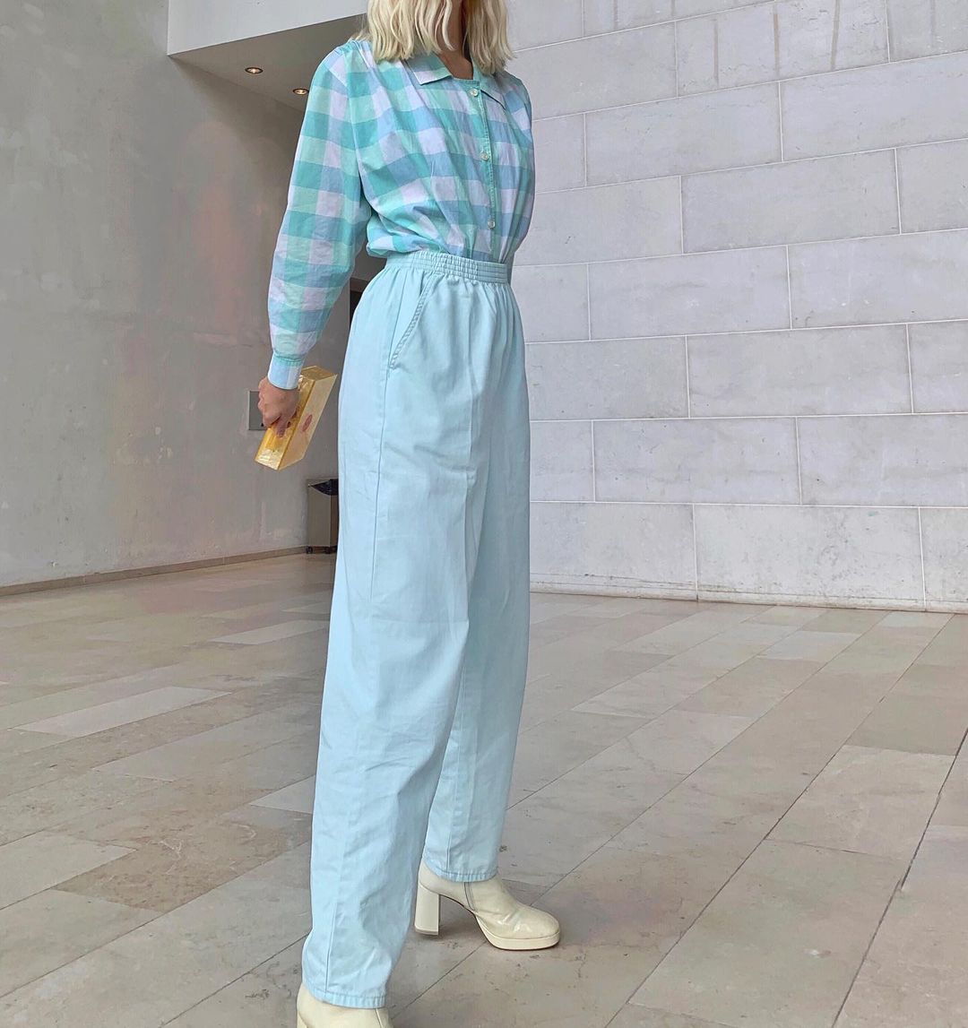 Coordinated Set: Plaid Shirt with Matching Wide-Leg Pants Coordinated Set: Plaid Shirt with Matching Wide-Leg Pants — Flannel Outfits 2027