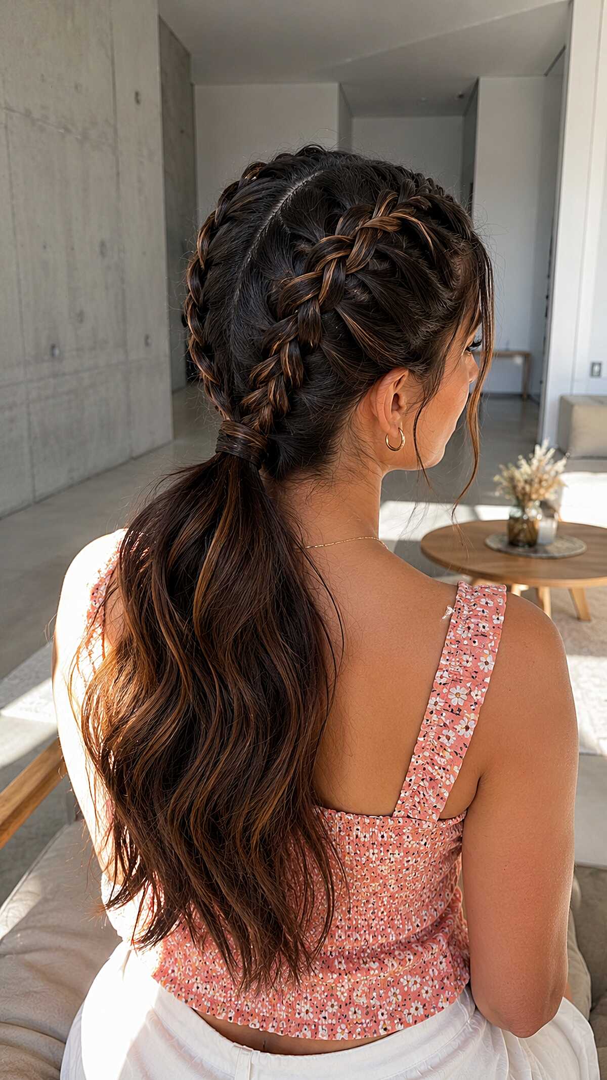 Classic Double Braided Low Ponytail Classic Double Braided Low Ponytail — Braided Ponytail 2027