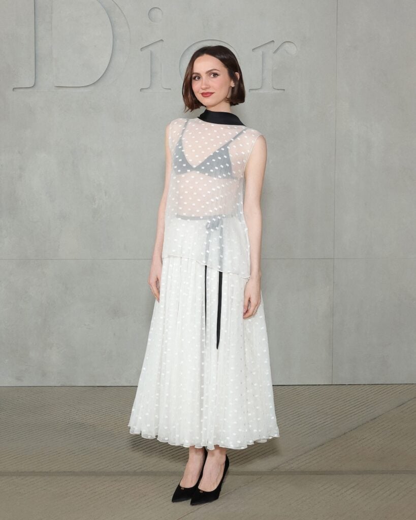 Polka Dot Sheer Dress with Belt Polka Dot Sheer Dress with Belt — Sheer Top Outfits 2027