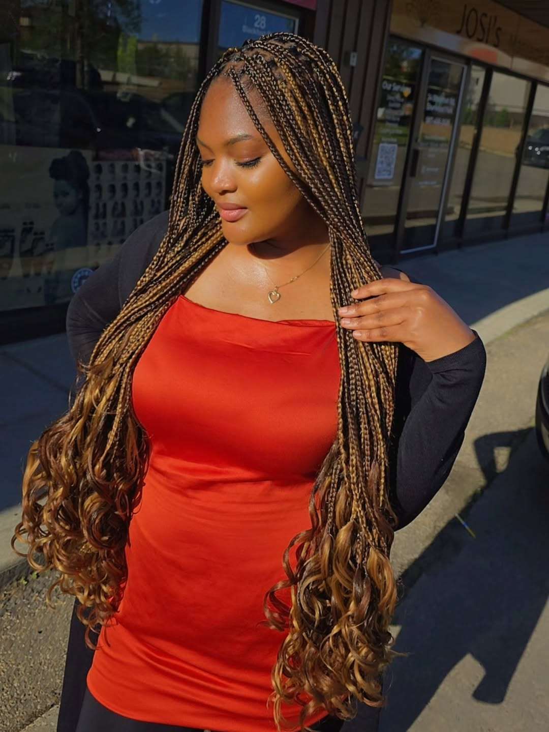 Black With Blonde Highlights Visual Idea Black With Blonde Highlights Visual Idea — Braided Hairstyles 2027 with Curls