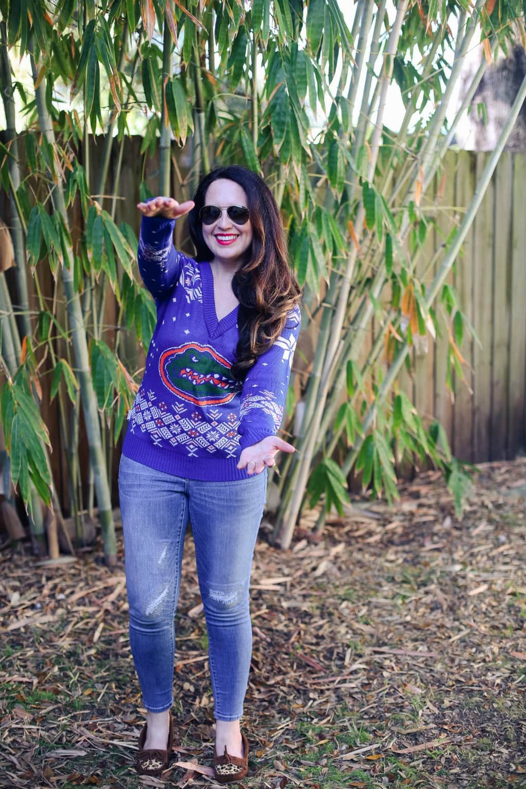 Team Spirit Sweater: Fair Isle Pattern with Jeans — Game Day Outfits 2026