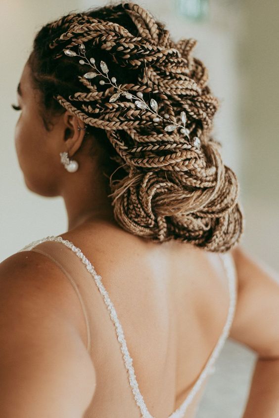 Honey Blonde Intricate Braided Updo Honey Blonde Intricate Braided Updo — Wedding Hairstyles 2027 with Weave