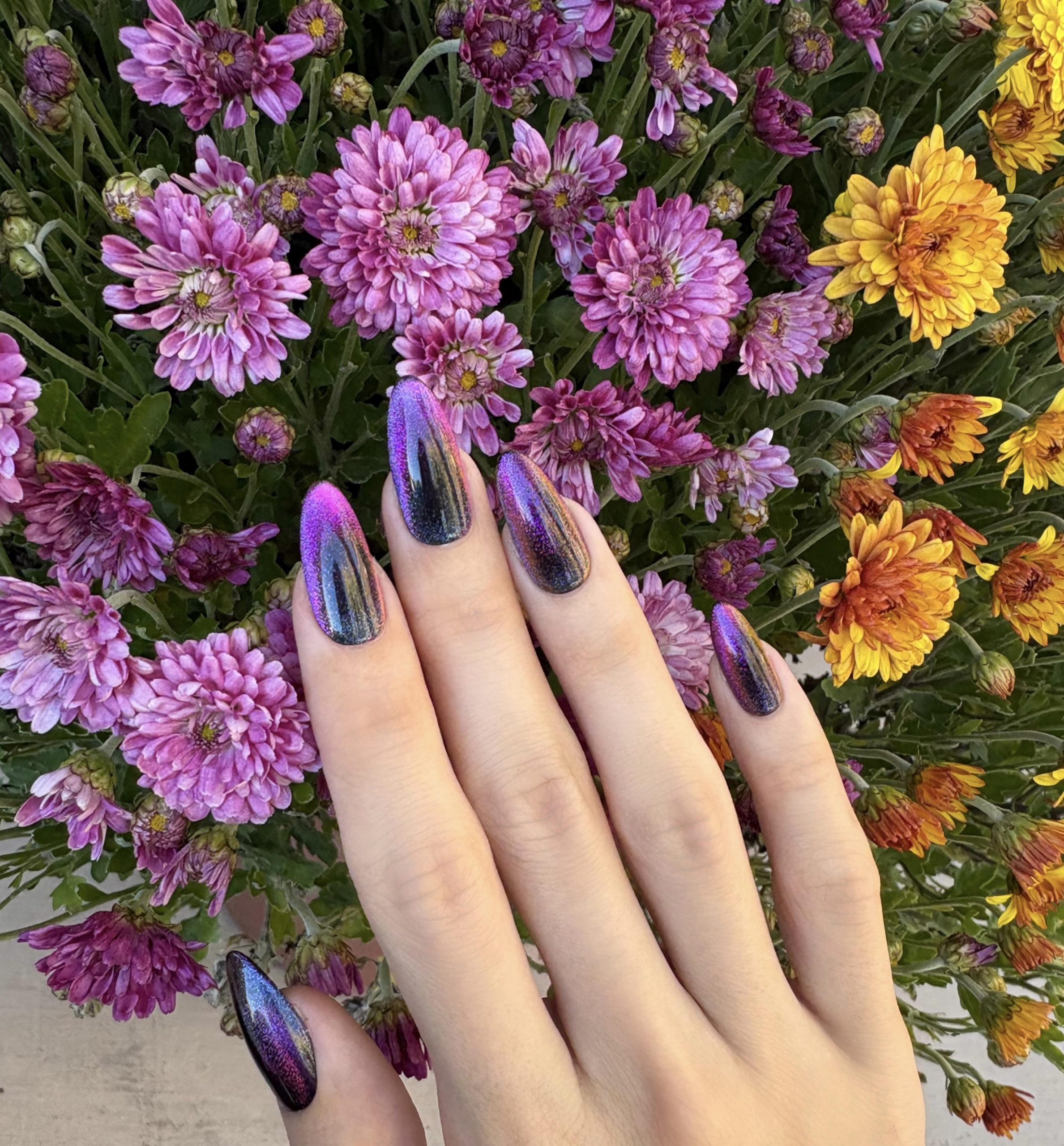 Cat Eye Effect Across All Nails Deep Purple Blue Gold Shift Cat Eye Cat Eye Effect Across All Nails Deep Purple Blue Gold Shift Cat Eye — Cat Eye Nails 2027