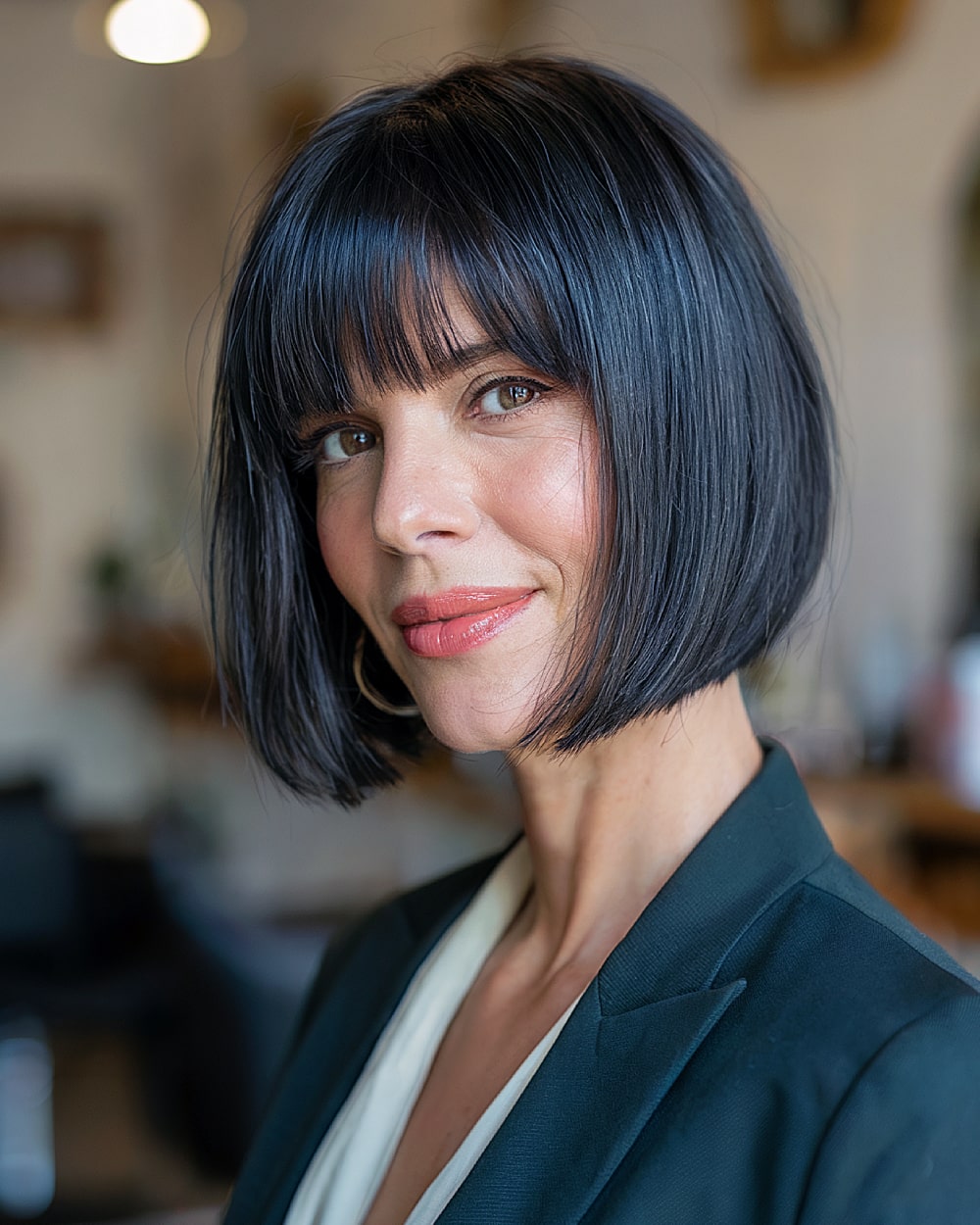 French Bob With Blunt Bangs French Bob With Blunt Bangs — Bob 2027 for Straight Hair