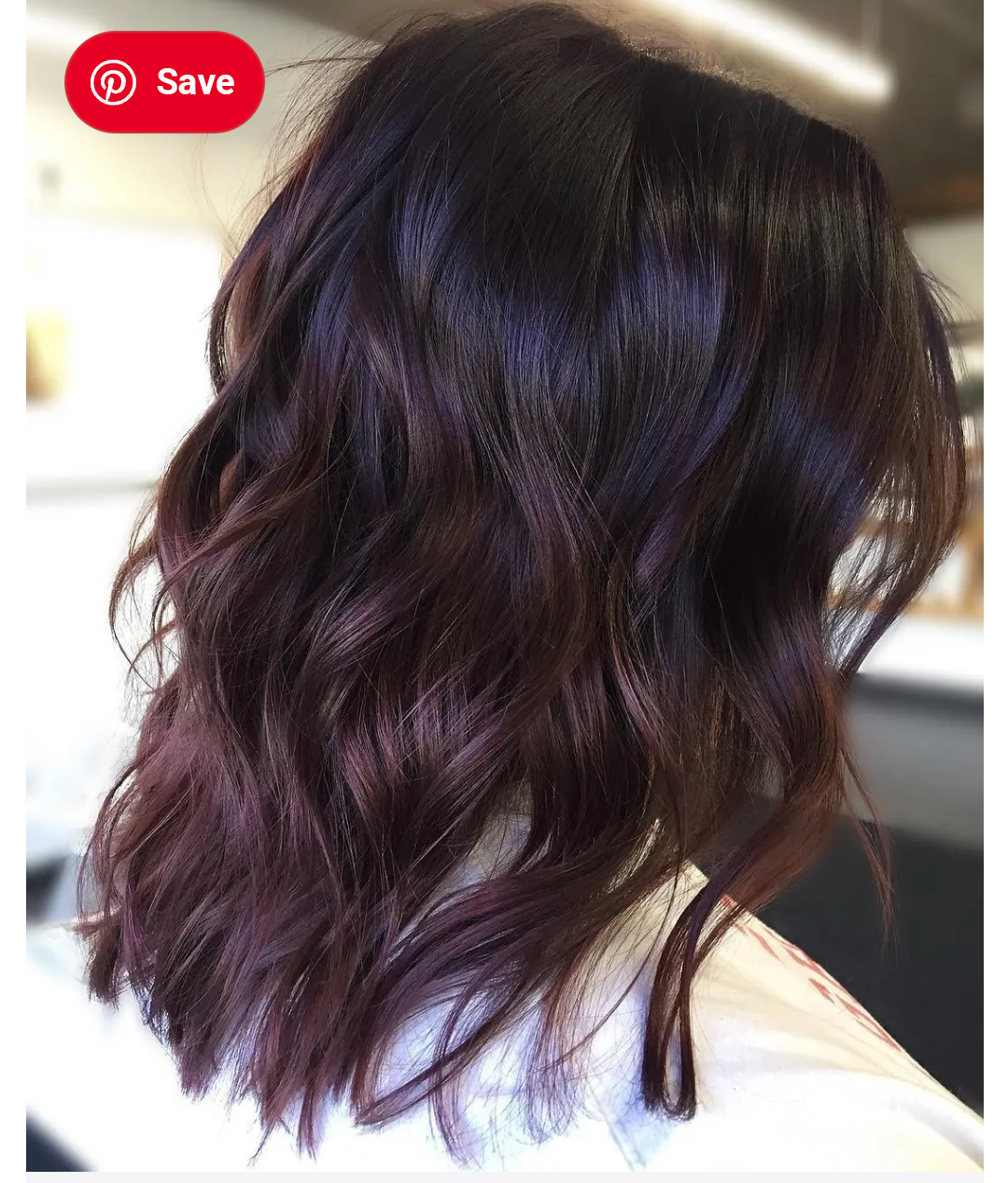 Deep Plum Waves With Cool Tones Deep Plum Waves With Cool Tones — True Winter Hair Color 2027