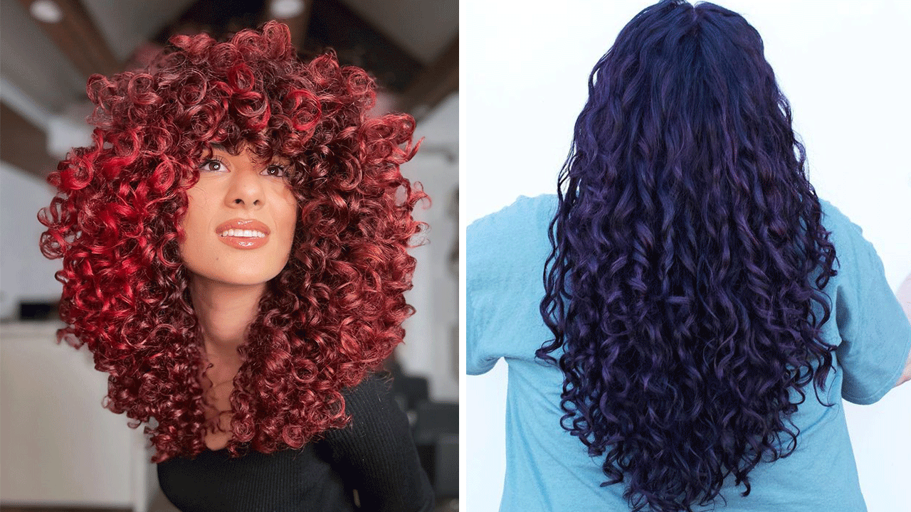 Collarbone Vivid Red With Highlights Collarbone Vivid Red With Highlights — Hair Color 2027 for Curly Hair
