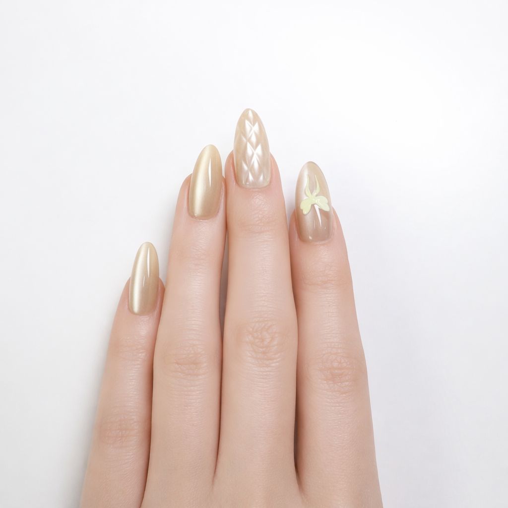 Pearl Glossy Visual Idea Pearl Glossy Visual Idea — Champagne Nails 2027