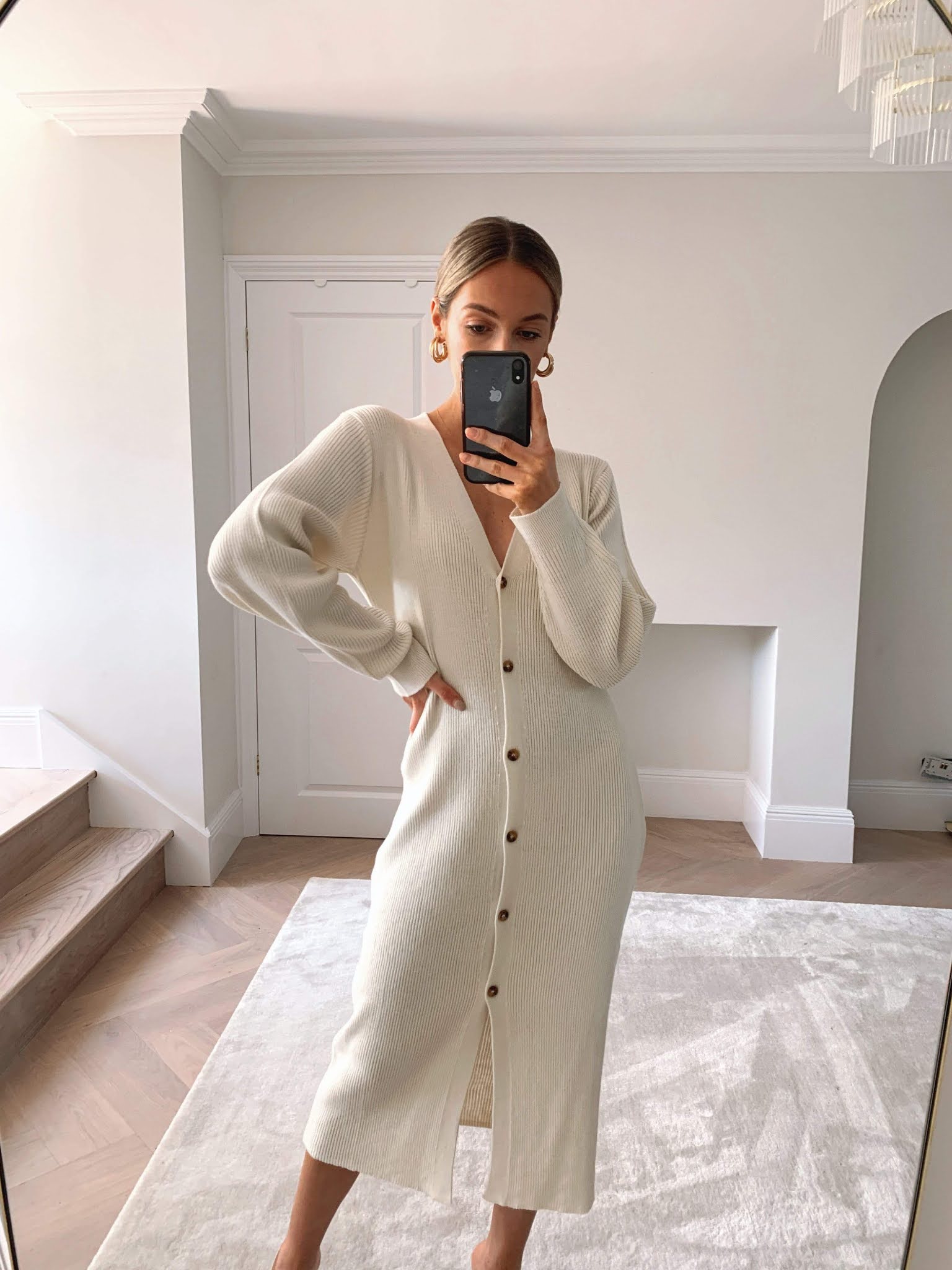 Button-Front Sweater Dress for Casual Elegance Button-Front Sweater Dress for Casual Elegance — Sweater Dress Outfits 2027