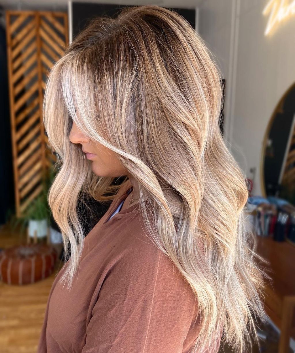 Ash Blonde Balayage With Dark Roots — Spring Balayage 2027