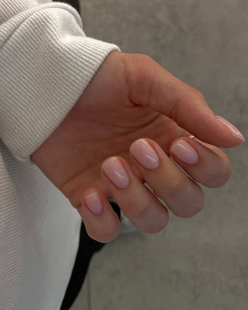 One Hand Visual Idea One Hand Visual Idea — Nude Nails 2027 for Mature Hands