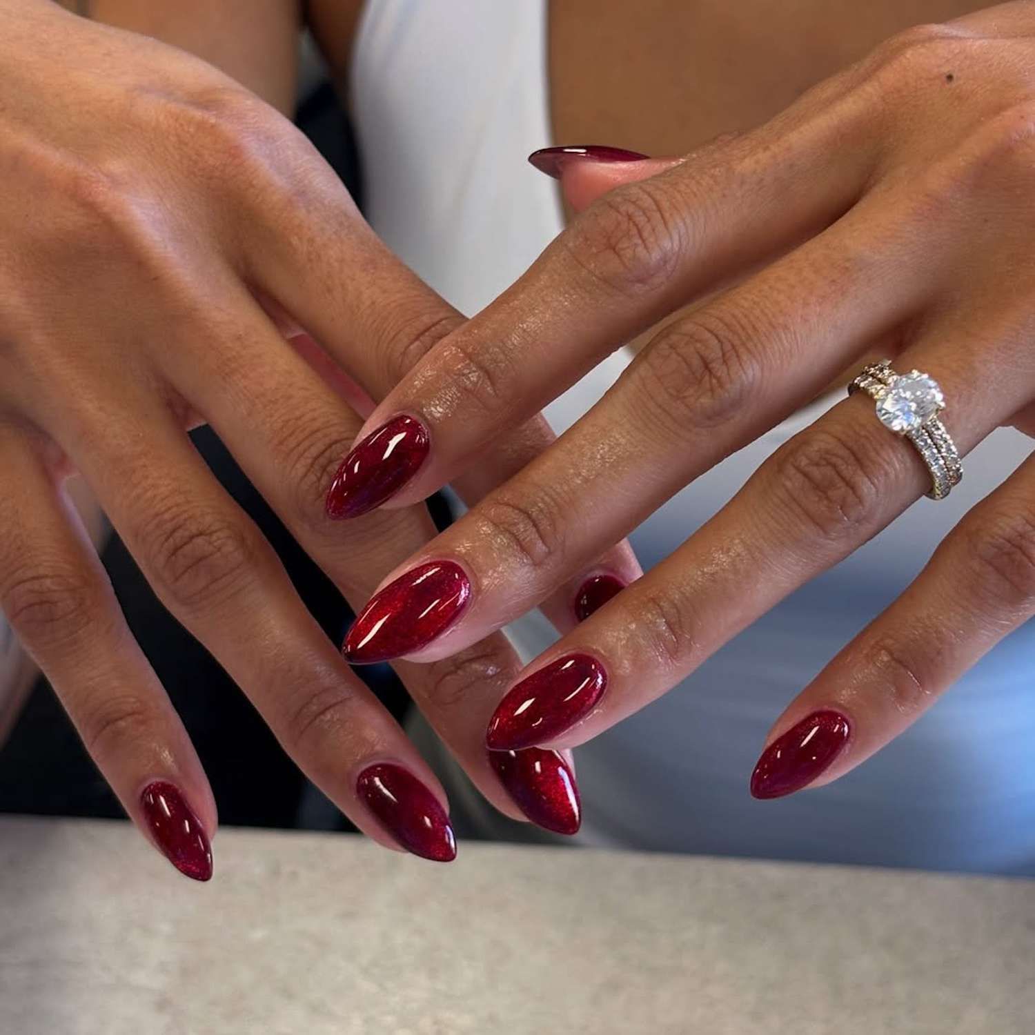 Glossy Shimmery Visual Idea Glossy Shimmery Visual Idea — Anniversary Nails 2027