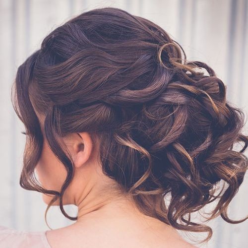 Dark Brown Twisted Half-Updo Dark Brown Twisted Half-Updo — Prom Hairstyles 2027 for Medium Hair