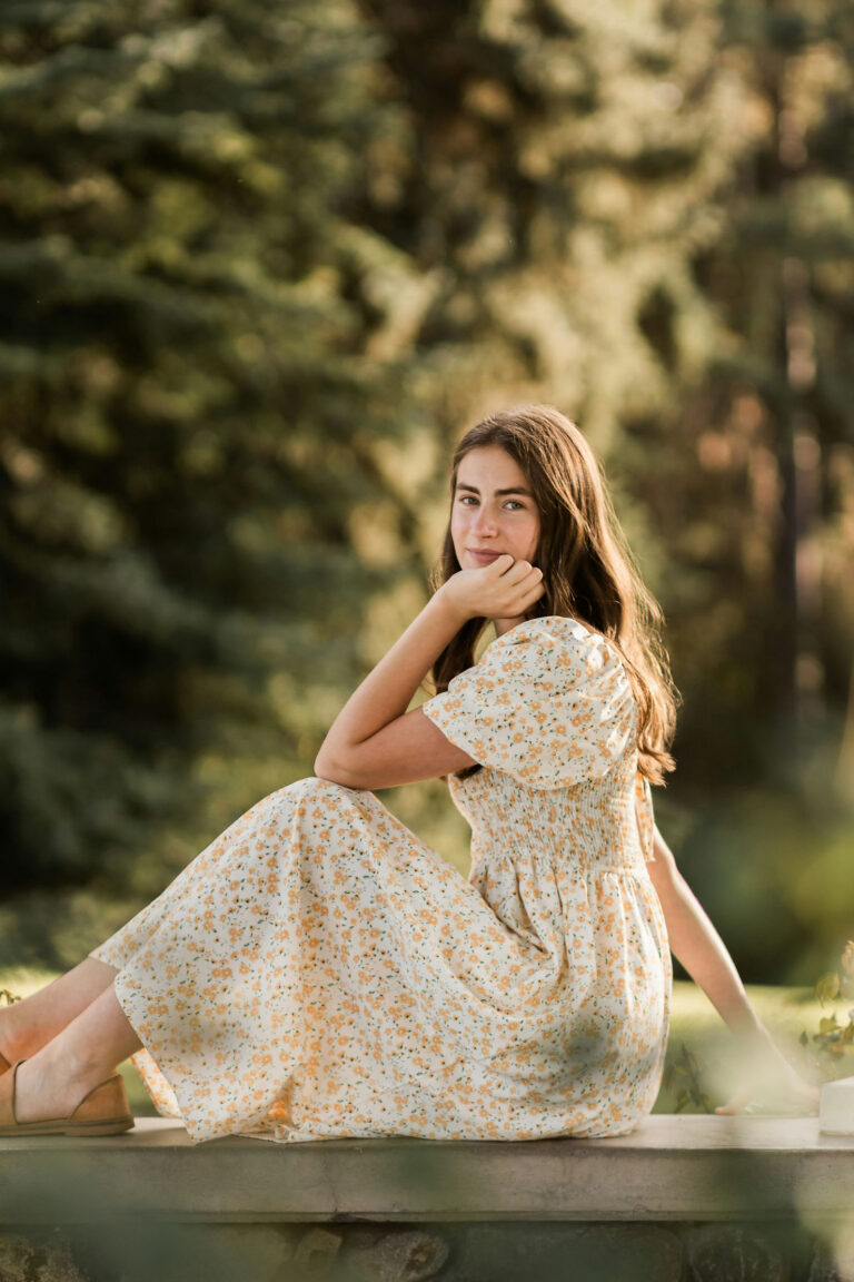 Smocked Midi Dress with Puff Sleeves and Floral Print — Tomato Girl Outfits 2027