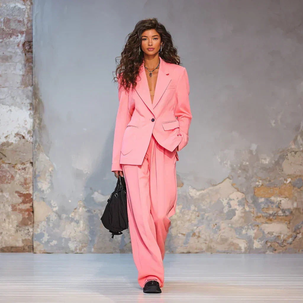 Bright Pink Oversized Suit: Bold Spring Statement Bright Pink Oversized Suit: Bold Spring Statement — Spring Outfit Trends 2027
