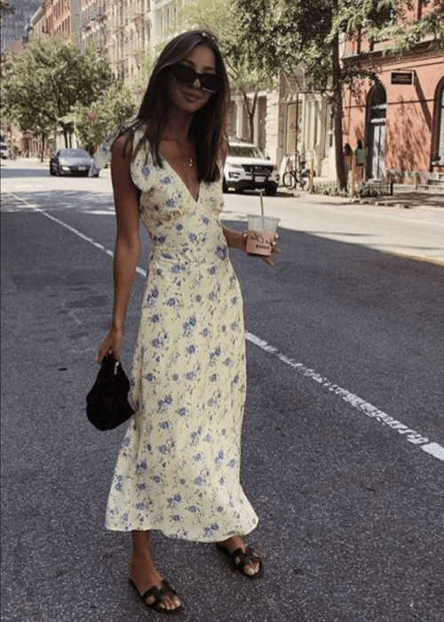 Vibrant European Summer: Floral Midi Dress and Sandals Vibrant European Summer: Floral Midi Dress and Sandals — Europe Outfits 2027