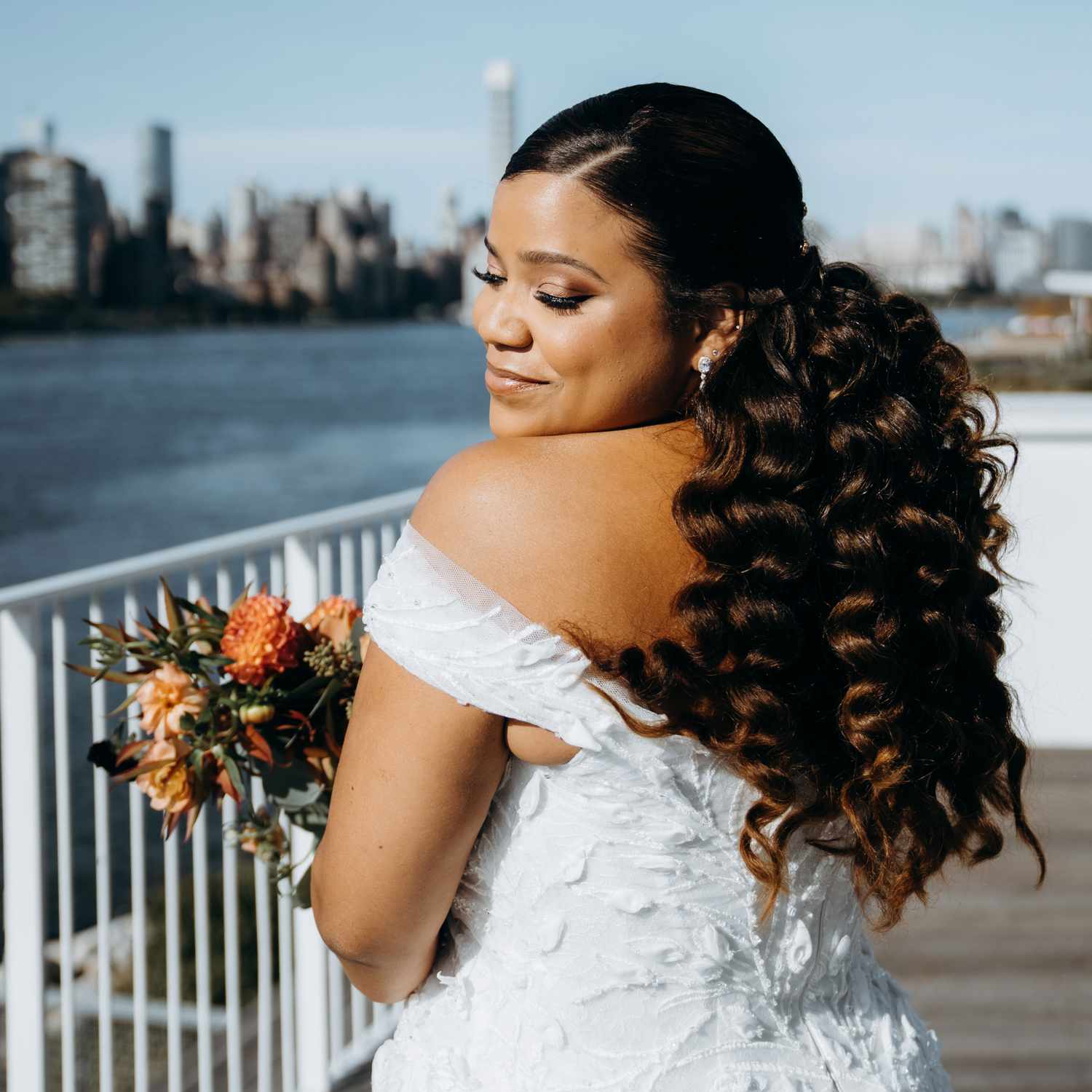 Mid-Back High Ponytail With Voluminous Curls — Wedding Updos 2027