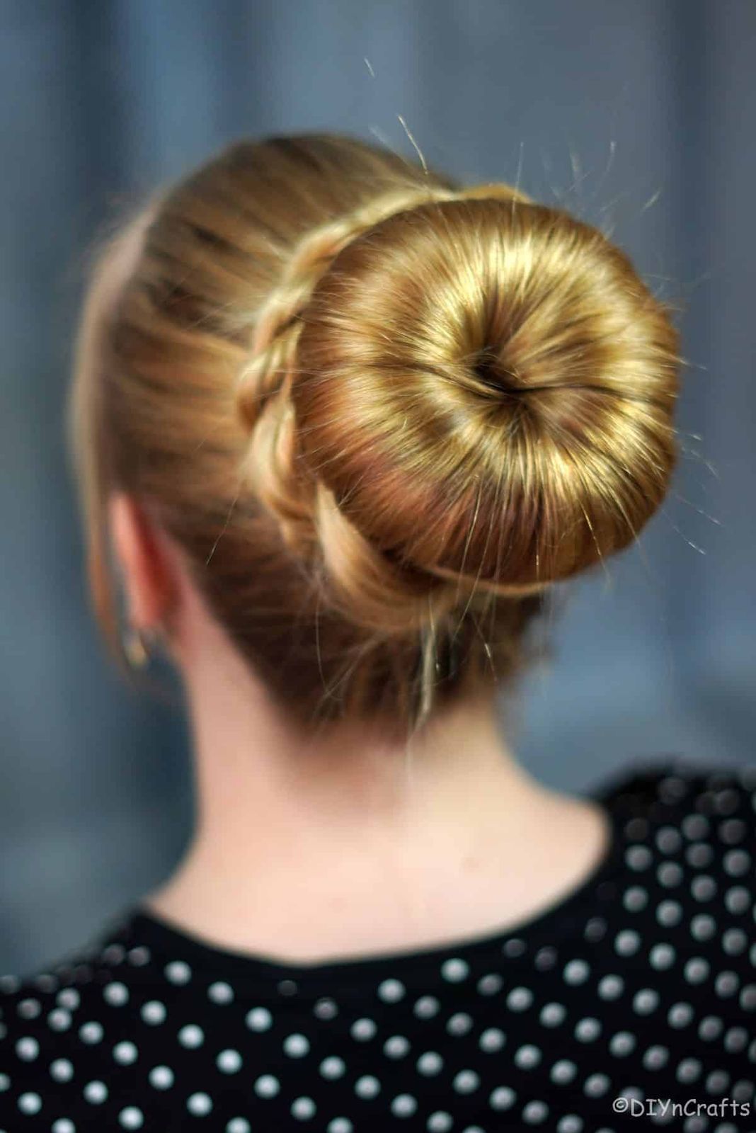 High Bun With Braided Detail High Bun With Braided Detail — Sock Bun 2027