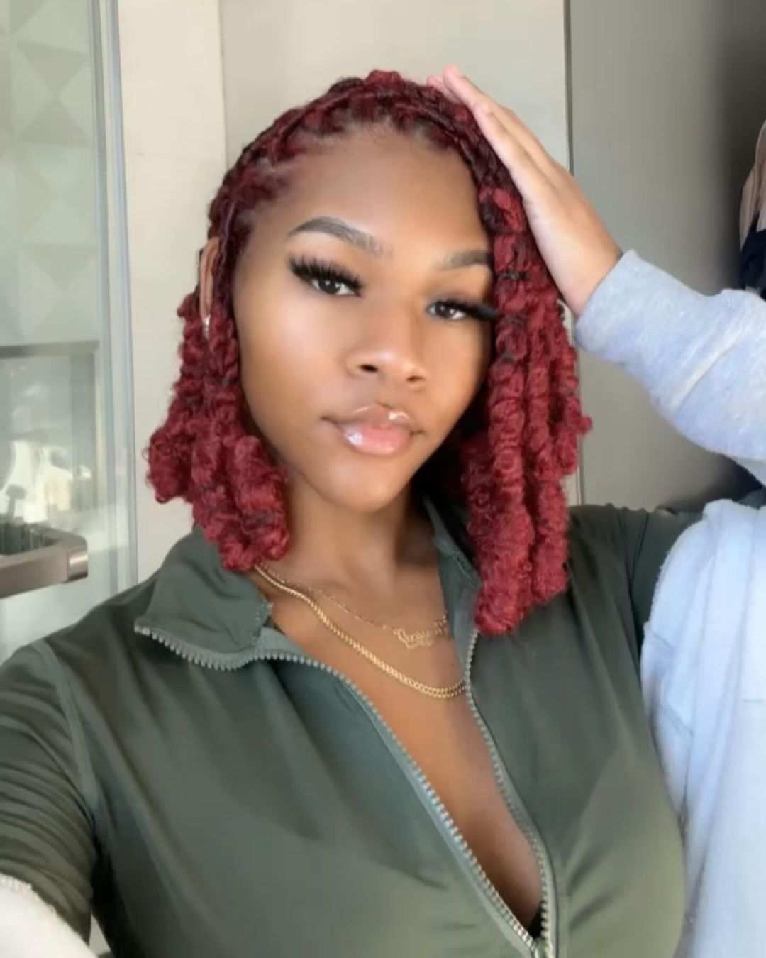 No Bangs Dark Red Shoulder Length Twisted Locs No Bangs Dark Red Shoulder Length Twisted Locs — Loc Styles 2027 for Black Women