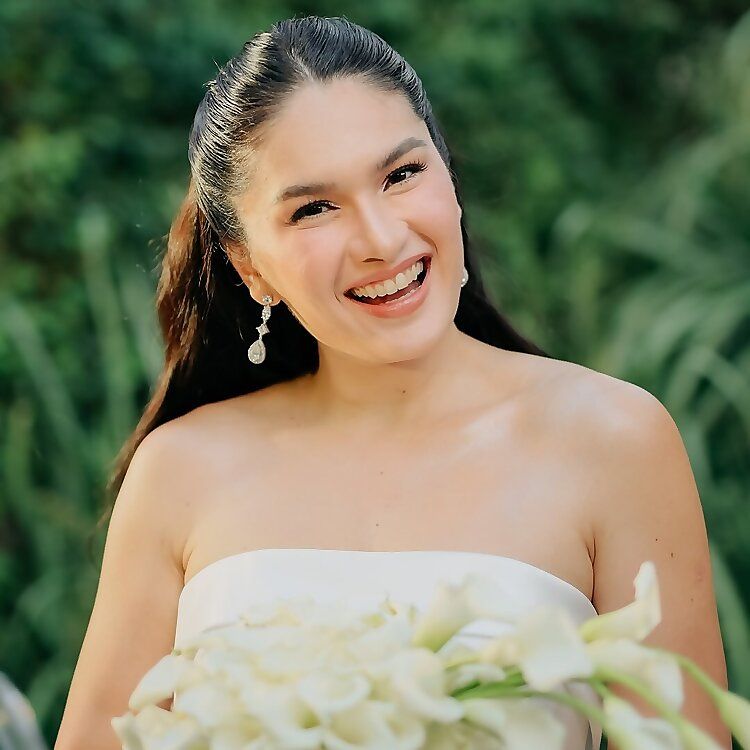 Mid-Back High Ponytail Half Up Half Down — Filipino Wedding Hairstyles 2027