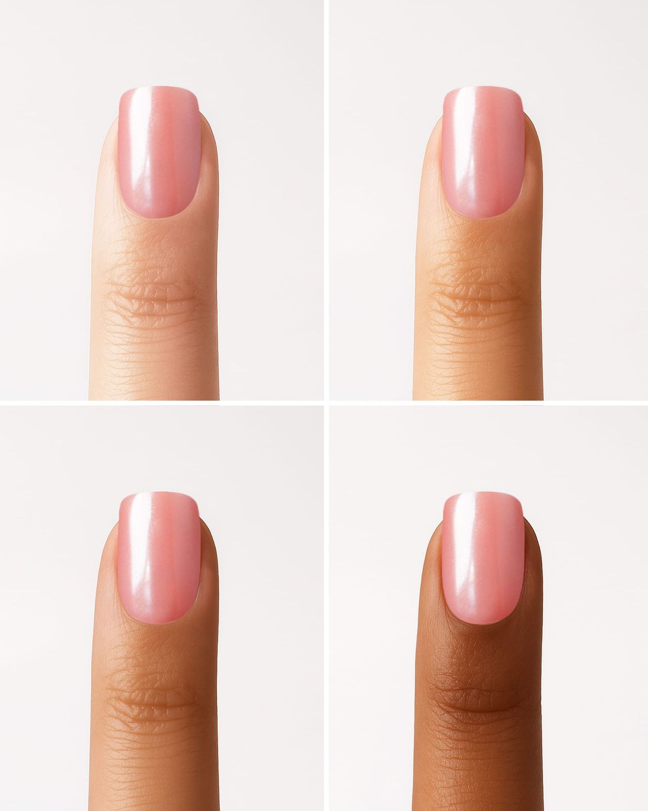 Glazed Peach Shimmer Extra Short Squares Glazed Peach Shimmer Extra Short Squares — Peach Square Nails 2027