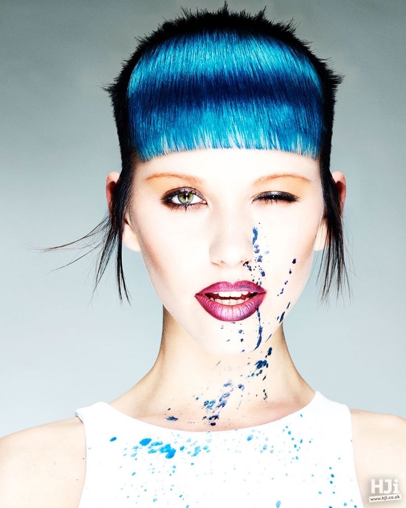 Visual Idea — A Sleek Sky Blue Hair 2027