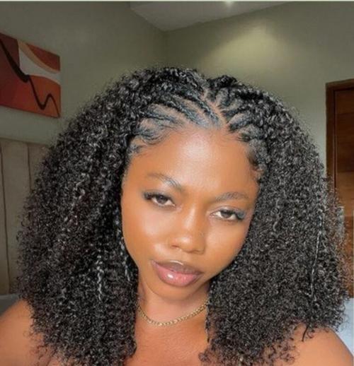 Braids with Voluminous Curly Hair Braids with Voluminous Curly Hair — Braided Hairstyles 2027 for Black Women