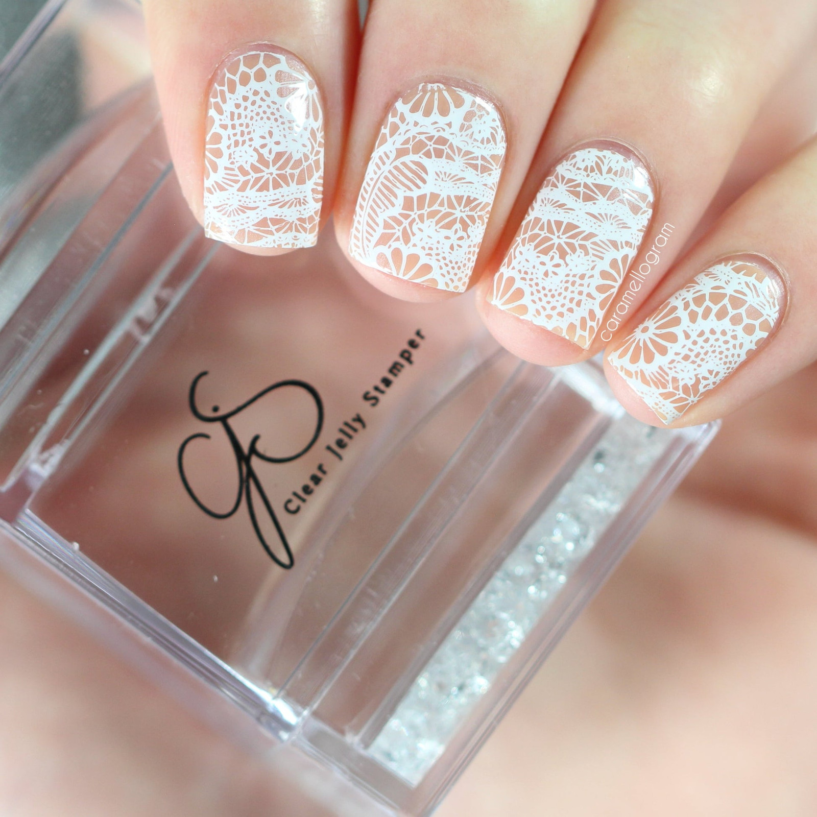 Full Coverage Sheer Nude Lace Full Coverage Sheer Nude Lace — White Stamping Nails 2027