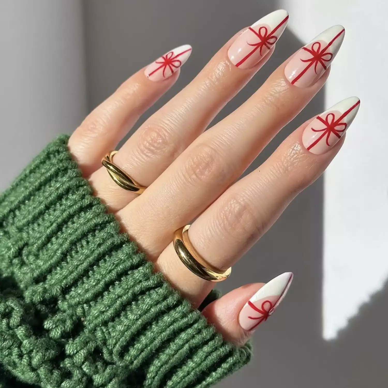 Red Bow Tip Stiletto French Red Bow Tip Stiletto French — Small Bow Nails 2027