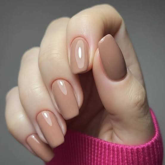 Medium Coffin Opaque Nude Beige Glossy Medium Coffin Opaque Nude Beige Glossy — Nurse Nails 2027