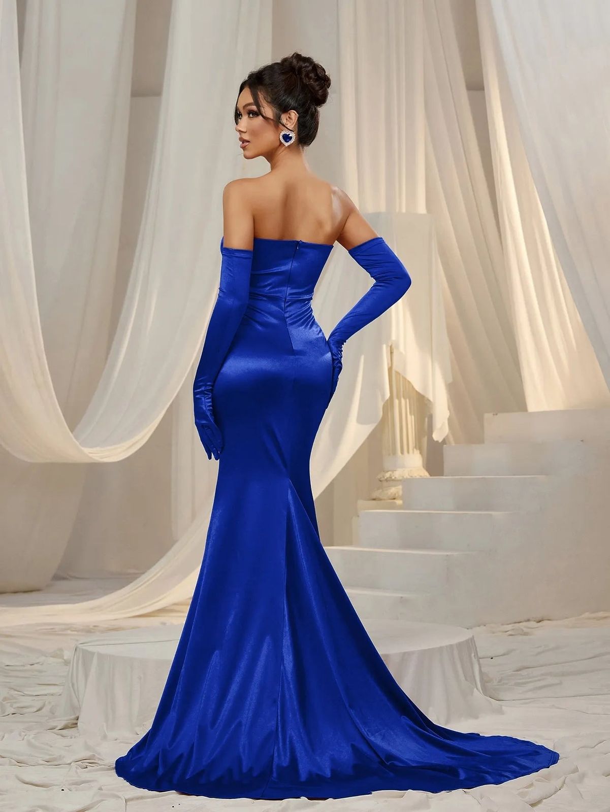 Pointed-Toe Heels Outfit Idea Pointed-Toe Heels Outfit Idea — Prom Dress 2027 with Gloves
