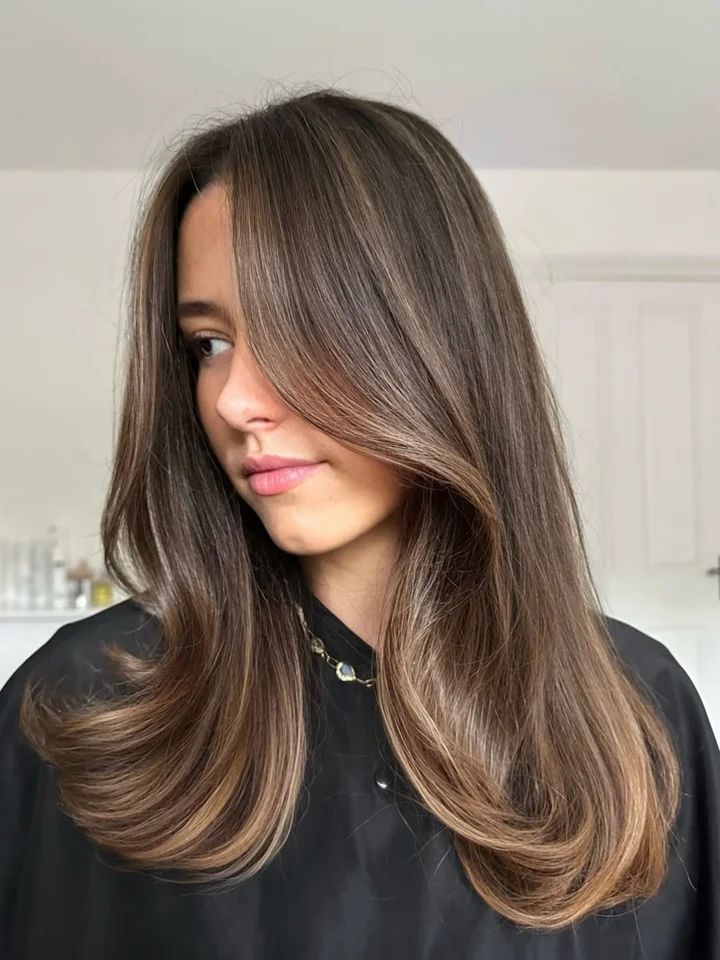 Side-Swept Visual Idea Side-Swept Visual Idea — Caramel Brown Hair 2027