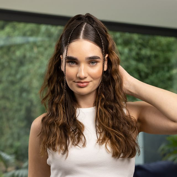 Medium Brown Wispy Bangs Braids Medium Brown Wispy Bangs Braids — Half Up Half Down Hairstyles 2027