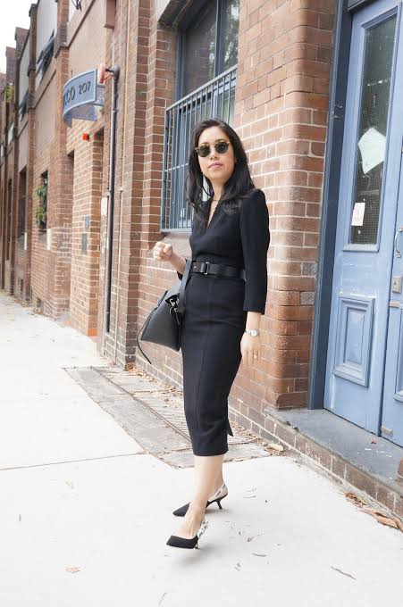 Black Sheath Dress and Blazer for a Sharp, Professional Appearance — First Day of Work Outfits 2027