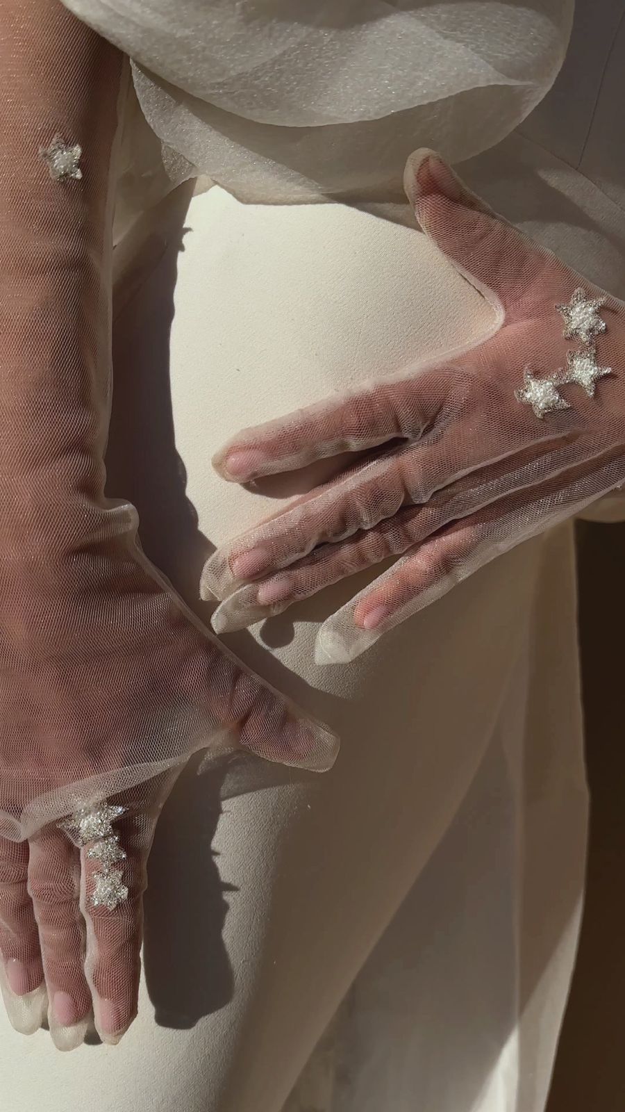 Ivory White Silver Outfit Idea — Wedding Gloves Outfits 2027