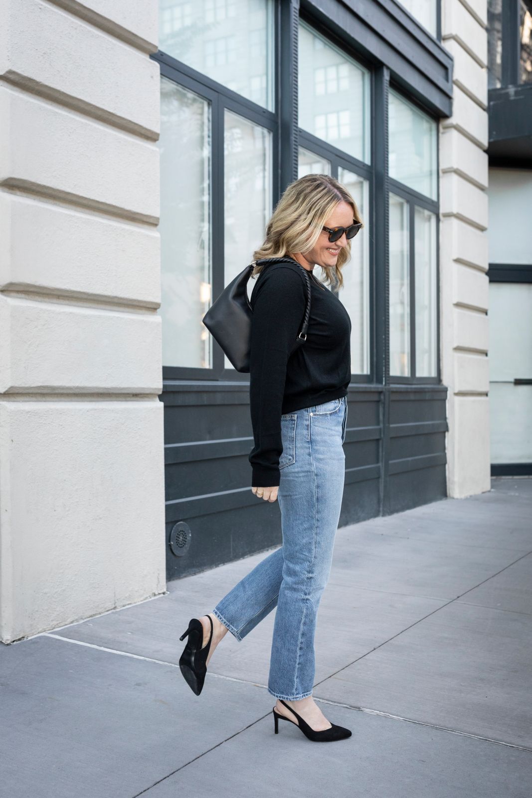 Straight-Leg Jeans and Slingbacks for Timeless Casual — Casual Outfits 2027 for Skinny Girls
