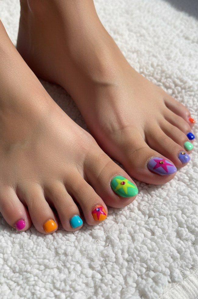 Detailed Nail Art Visual Idea Detailed Nail Art Visual Idea — Summer Pedicure Colors 2027