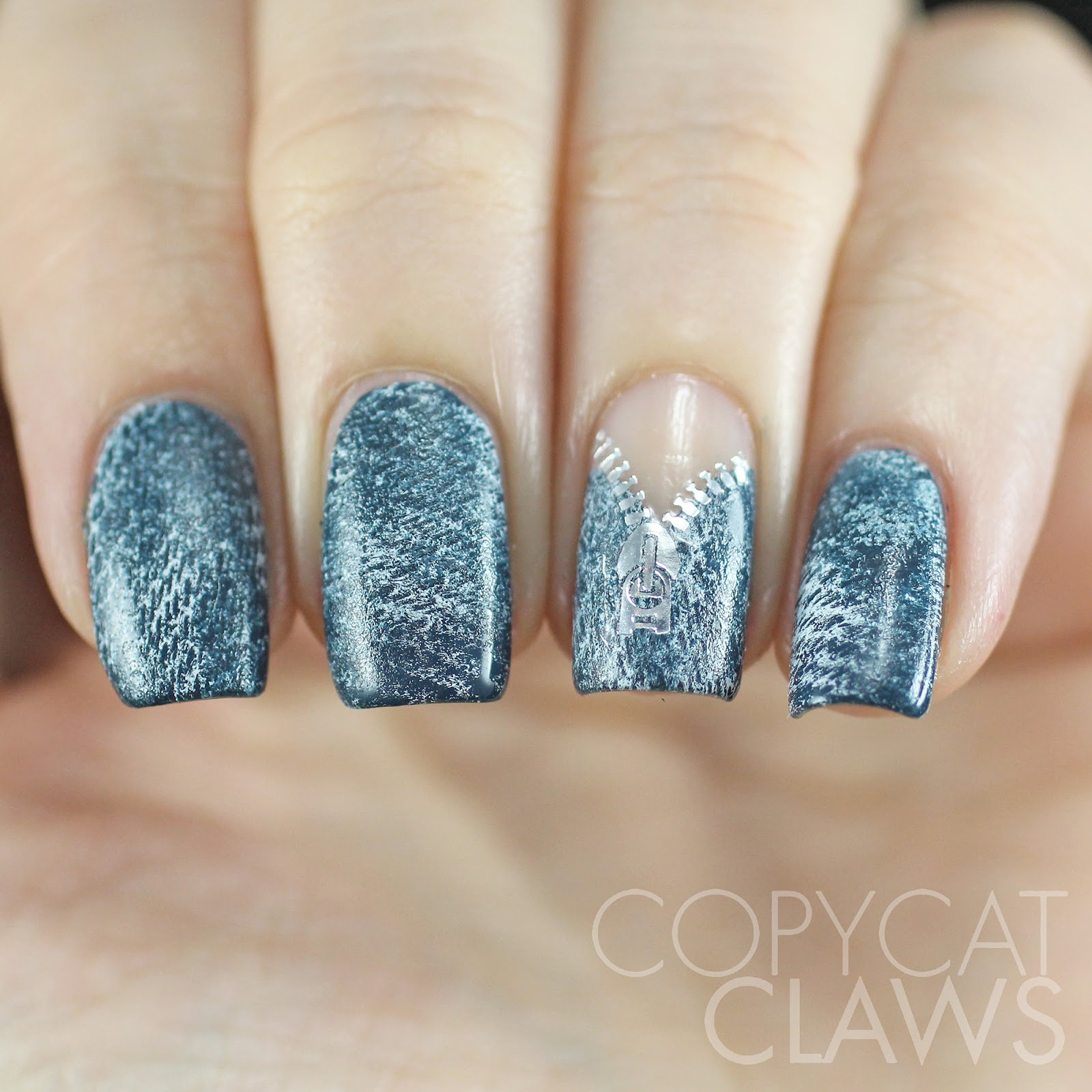 Long Almond Matte Denim Texture Long Almond Matte Denim Texture — Denim Nails 2027