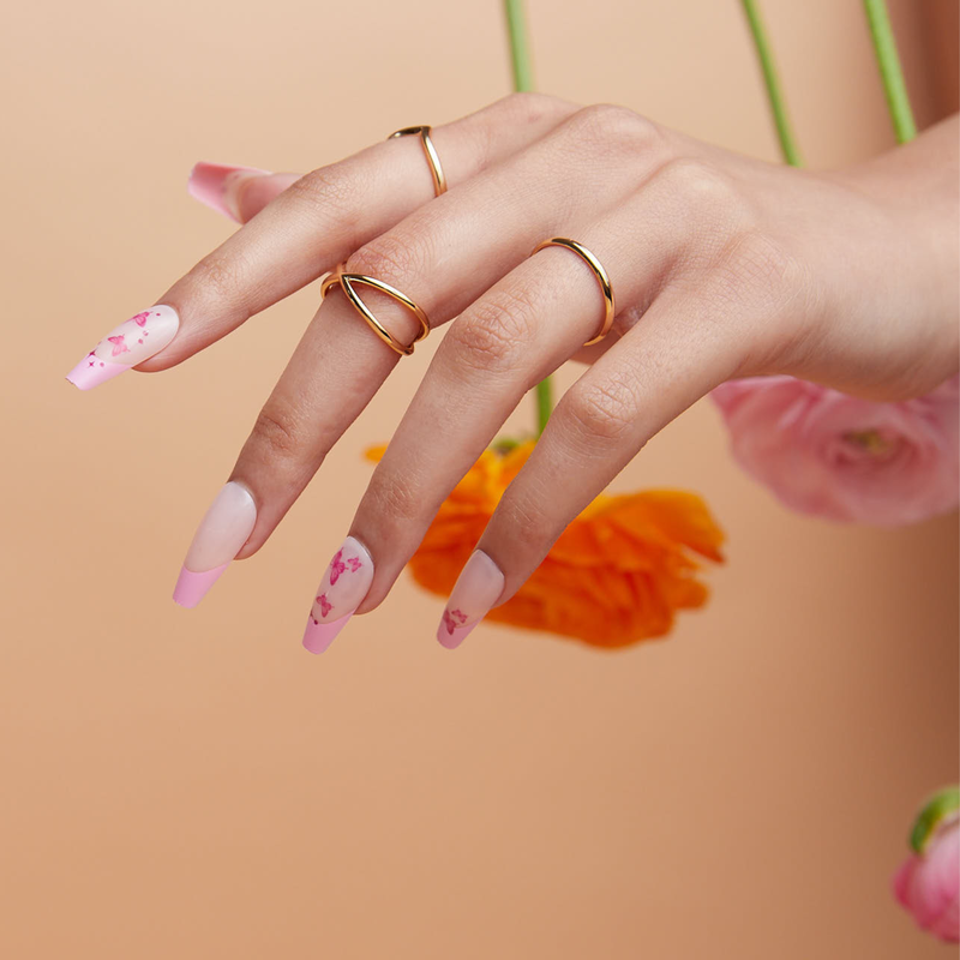 Abstract Butterfly Pattern Nails Abstract Butterfly Pattern Nails — Long Butterfly Coffin Nails 2027