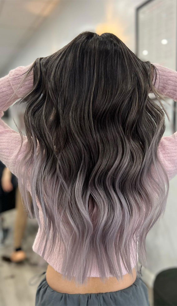 Dark Brown To Lilac Ombre Dark Brown To Lilac Ombre — Lilac Hair 2027