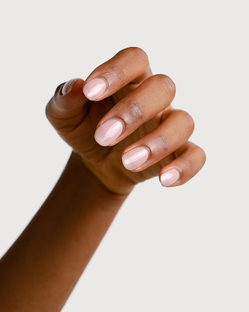 Milky Pink Pearlescent Shimmer Nails — Pastel Nails 2027 for Dark Skin