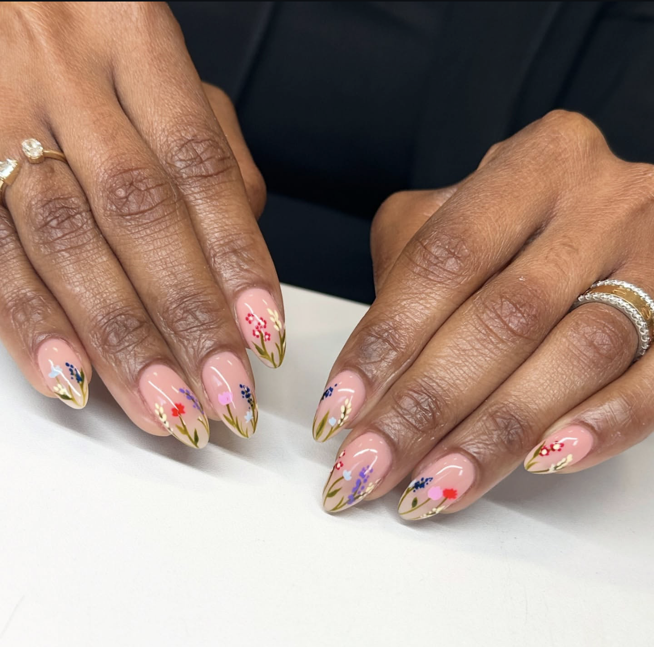 Nude Wildflowers by Cuticle and Edge Nude Wildflowers by Cuticle and Edge — Wildflower Flower Nails 2027