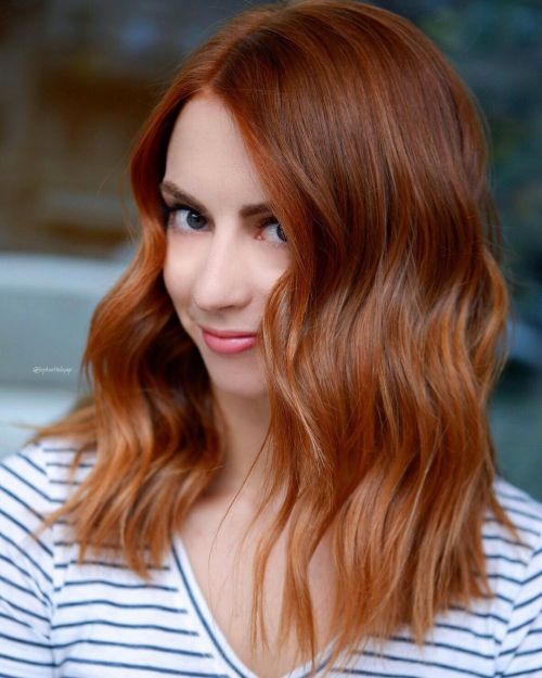 Copper Red With Golden Highlights Visual Idea Copper Red With Golden Highlights Visual Idea — Hair Color 2027 for Pale Skin